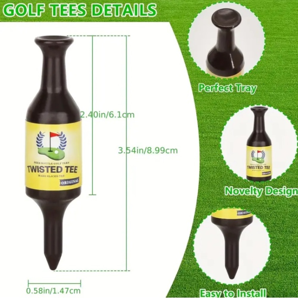 Beer Golf Tees (Set of 6) NWT - Picture 2 of 5